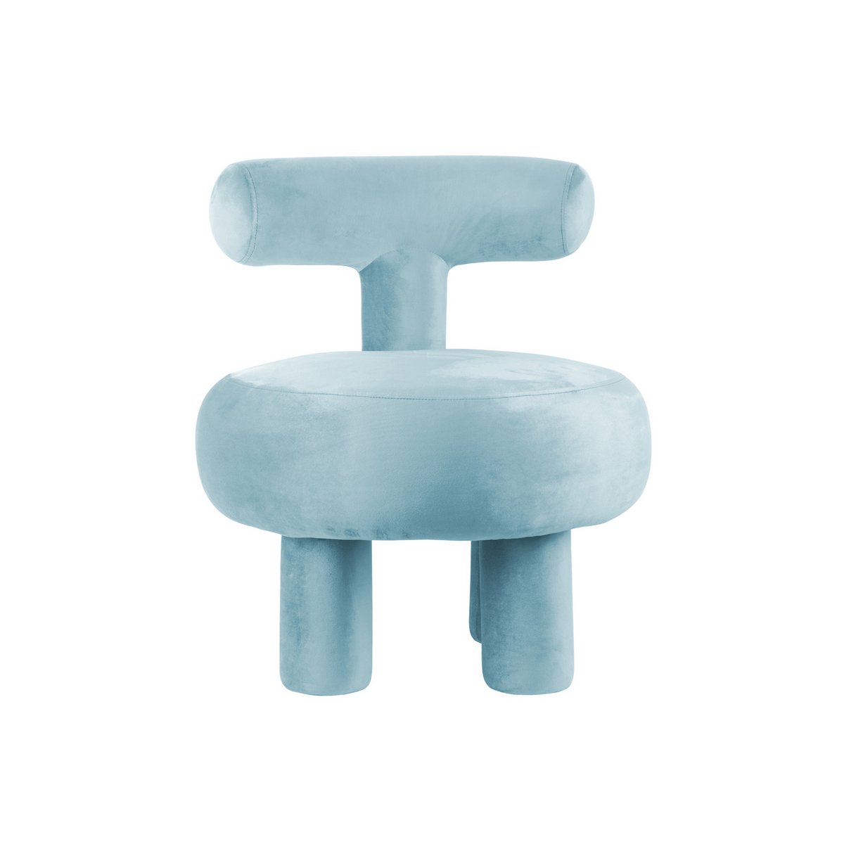 Fauteuil Abrazo Blauw – Fluwelen Designstoel - PastelShop