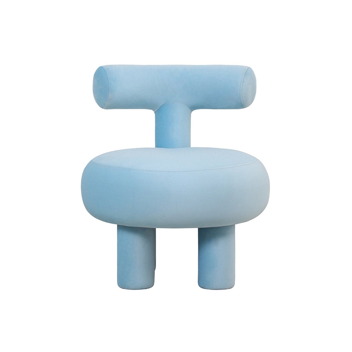 Fauteuil Abrazo Blauw – Fluwelen Designstoel - PastelShop
