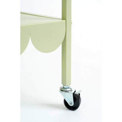 Steffano Plantentafel op Wielen - Metaal - Lichtgroen - PastelShop